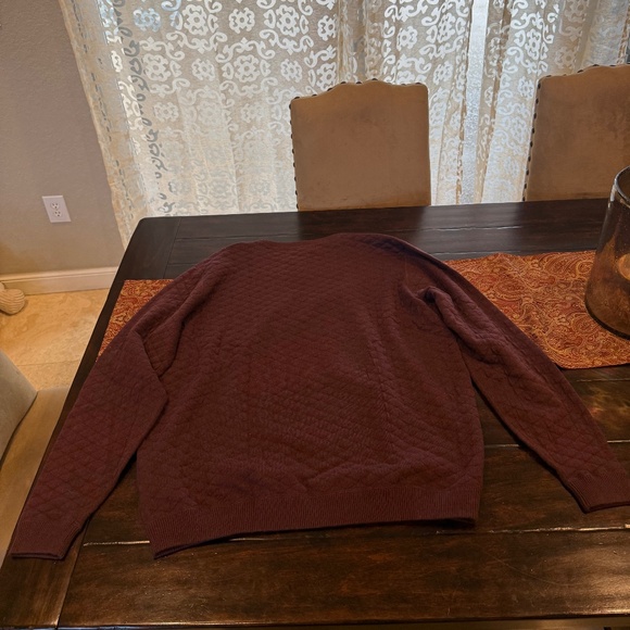 Holderness & Bourne Men's XXL The Ward Sweater Heathered Dark Claret MSRP $185 - Picture 4 of 8